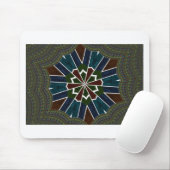 Sari geïnspireerd ontwerp met ingewikkelde details muismat (Met muis)