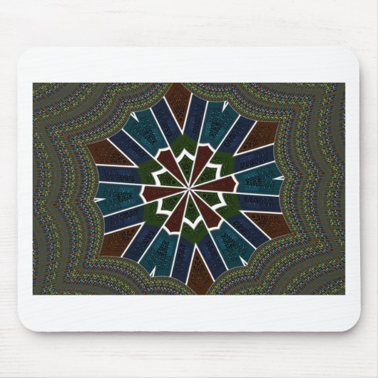 Sari geïnspireerd ontwerp met ingewikkelde details muismat (Voorkant)