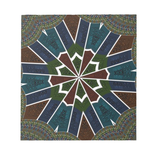 Sari geïnspireerd ontwerp met ingewikkelde details notitieblok (Voorkant)