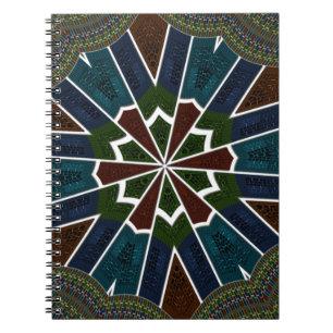 Sari geïnspireerd ontwerp met ingewikkelde details notitieboek