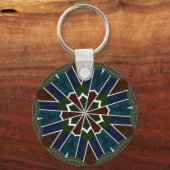 Sari geïnspireerd ontwerp met ingewikkelde details sleutelhanger (Voorkant)