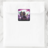 Sari Kirschblüten - Aufkleber Vierkante Sticker (Tas)