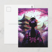 Sari Kirschblüten - Postcard Briefkaart (Voorkant / Achterkant)