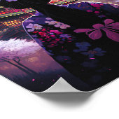 Sari Kirschblüten Poster (Hoek)