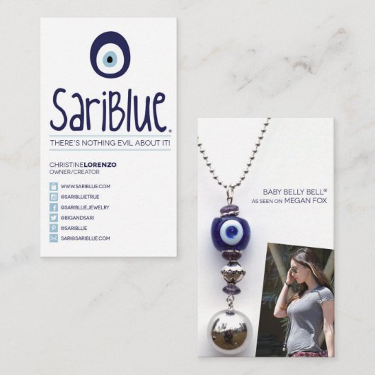 SariBlue | VISITEKAARTJE 3 (Voorkant / Achterkant)