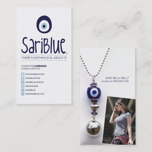 SariBlue | VISITEKAARTJE 3 (Voorkant / Achterkant)