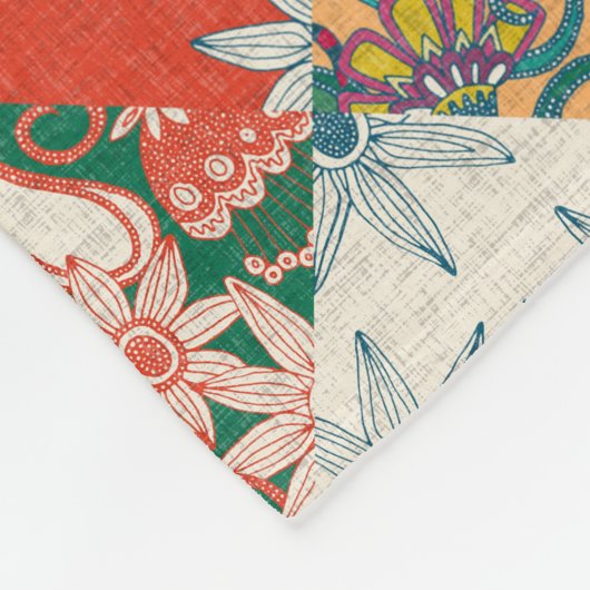 sarilmak patchwork fleece deken (Hoek)