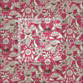 sarilmak roze bruin stof (Delen)