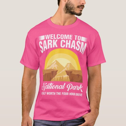 Sark Chasm Sarcasme Pun Funny Shirts Camping Wande (Voorkant)