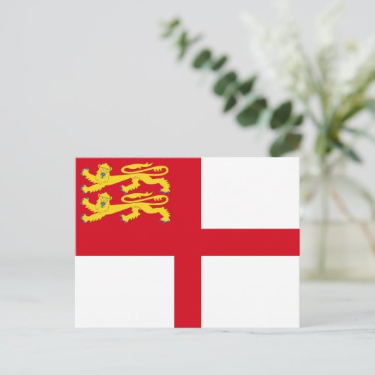 Sark Flag Briefkaart (Staand voorkant)