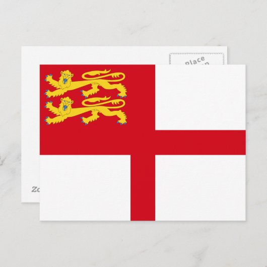 Sark Flag Briefkaart (Voorkant / Achterkant)