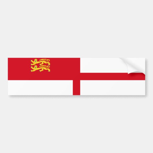 Sark Flag Bumpersticker (Voorkant)