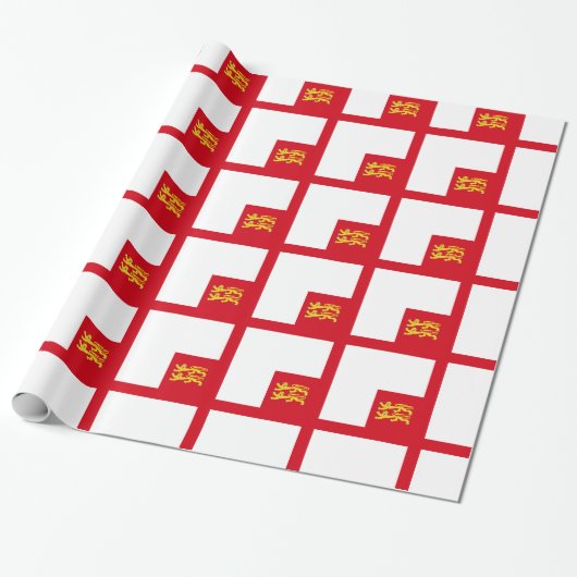 Sark Flag Cadeaupapier (Uitgerold)