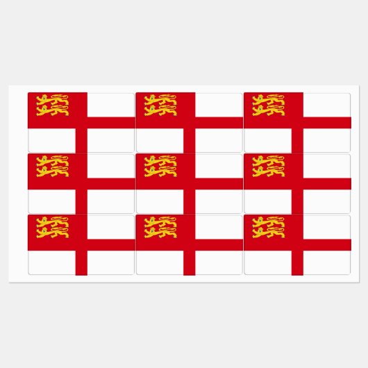 Sark Flag Labels (Vel)