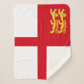 Sark Flag Sherpa Deken (Voorkant)
