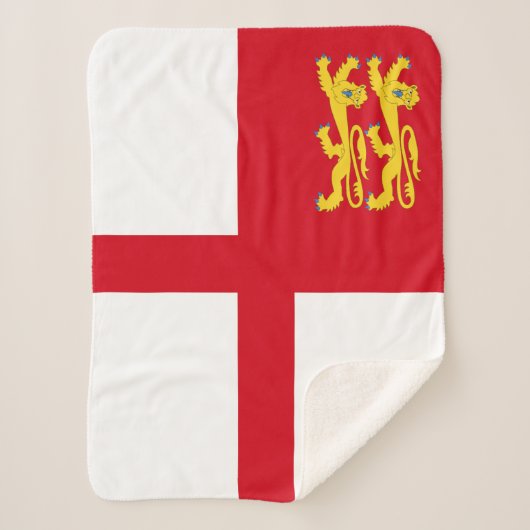 Sark Flag Sherpa Deken (Voorkant)