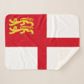 Sark Flag Sherpa Deken (Voorkant (horizontaal))