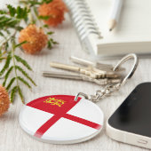 Sark Flag Sleutelhanger (Voorkant Rechts)