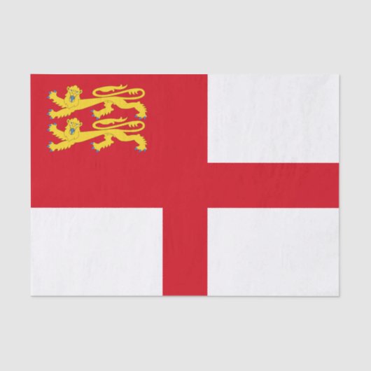 Sark Flag Tissuepapier (Voorkant)