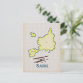 Sark vintage stijl kaart (Staand voorkant)