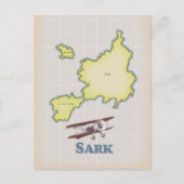 Sark vintage stijl kaart (Voorkant)