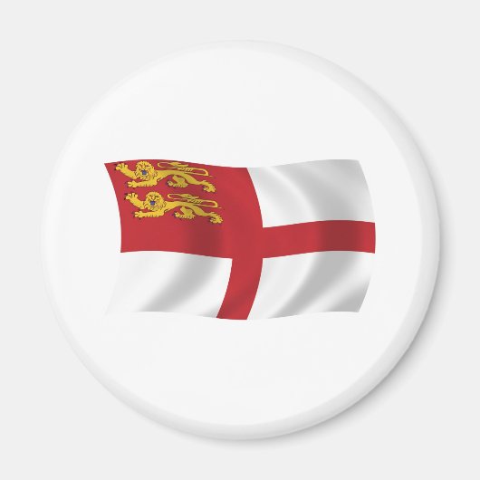 Sark Vlag Magneet (Voorkant)