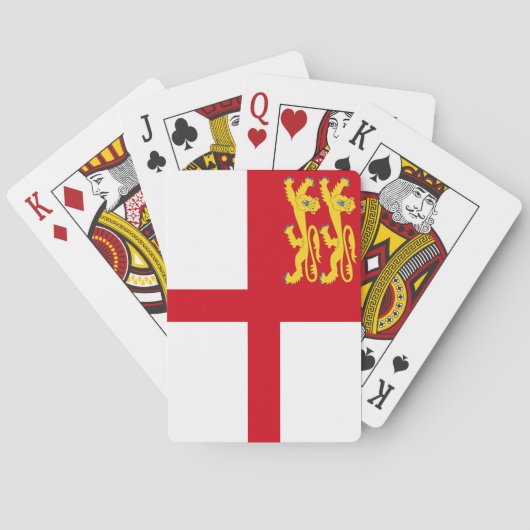 Sark-vlag Pokerkaarten (Achterkant)