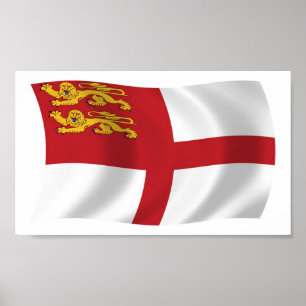 Sark Vlag Poster Print