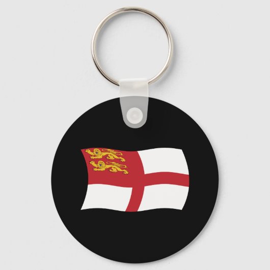 Sark Vlag Sleutelhanger (Voorkant)