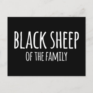 Sarkasmus Gothic Black Sheep of the Family Briefkaart