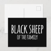 Sarkasmus Gothic Black Sheep of the Family Briefkaart (Voorkant / Achterkant)