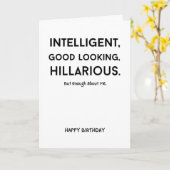 Sarkastische humoristische grappige grap Gevouwen  Kaart (Gele Bloem)