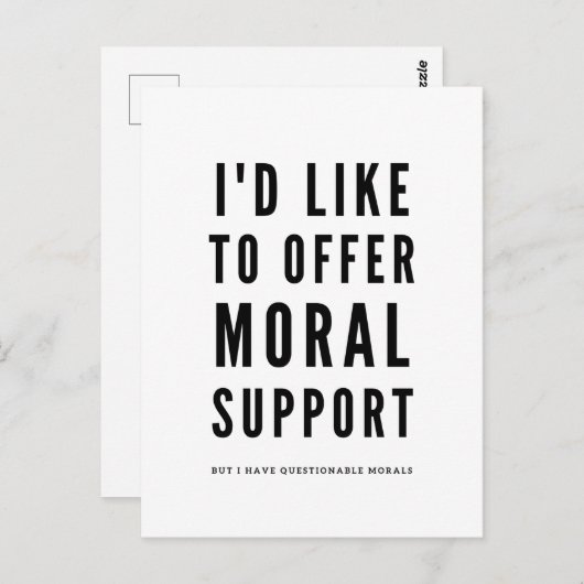 SARKISCHE AANSLUITING VOOR morele support Briefkaart (Voorkant / Achterkant)