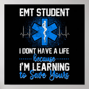 SARKISCHE EMS Emergency EMT-student die ik niet he Poster
