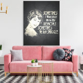 SARKTISCH Wemens Meme Soms wrijf ik Canvas Afdruk (Insitu (Woonkamer))