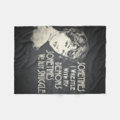 SARKTISCH Wemens Meme Soms wrijf ik Fleece Deken (Voorkant (Horizontaal))