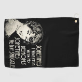 SARKTISCH Wemens Meme Soms wrijf ik Golfhanddoek (Horizontaal)