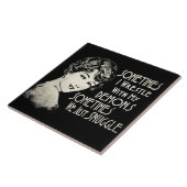 SARKTISCH Wemens Meme Soms wrijf ik Tegeltje (Zijkant)