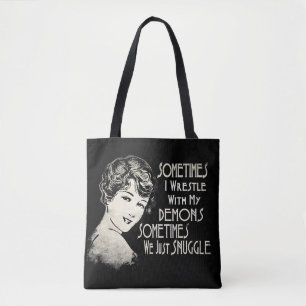 SARKTISCH Wemens Meme Soms wrijf ik  Tote Bag