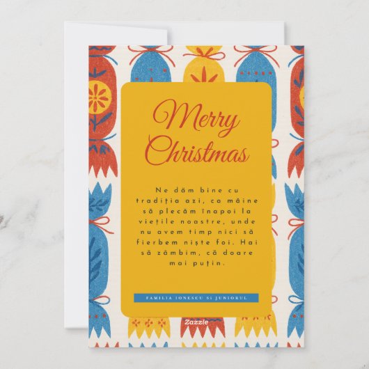 Sarmale and Chill elves Christmas Card Feestdagenkaart (Achterkant)