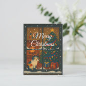 Sarmale en Chill Kerstkaart Feestdagenkaart (Staand voorkant)