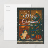 Sarmale en Chill Kerstkaart Feestdagenkaart (Voorkant / Achterkant)