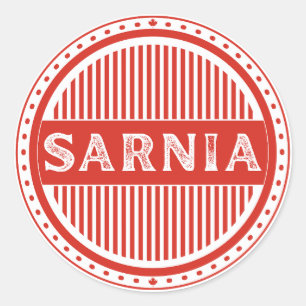 Sarnia City Pride Embleem – Canadese identiteit Ronde Sticker