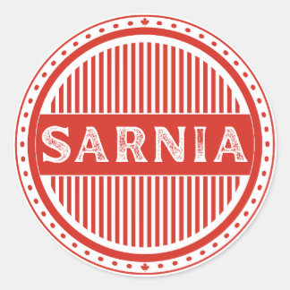 Sarnia City Pride Embleem – Canadese identiteit Ronde Sticker