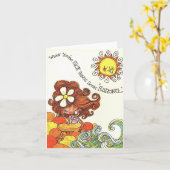  Sarong krijgt een goede Kaart (Gele Bloem)