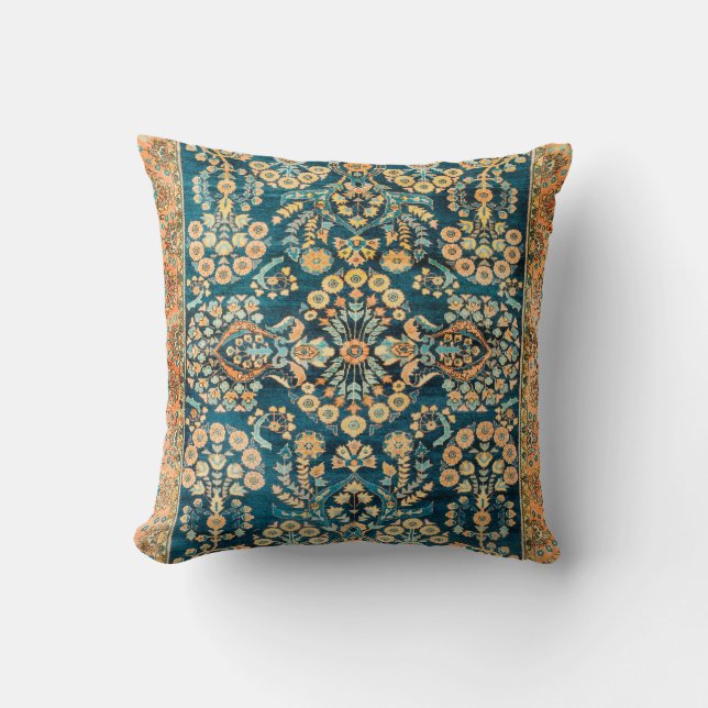 Sarouk Antiek West Persian Rug Print Kussen (Voorkant)