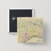 Sarpy County, Nebraska Vierkante Button 5,1 Cm (Voorkant /achterkant)