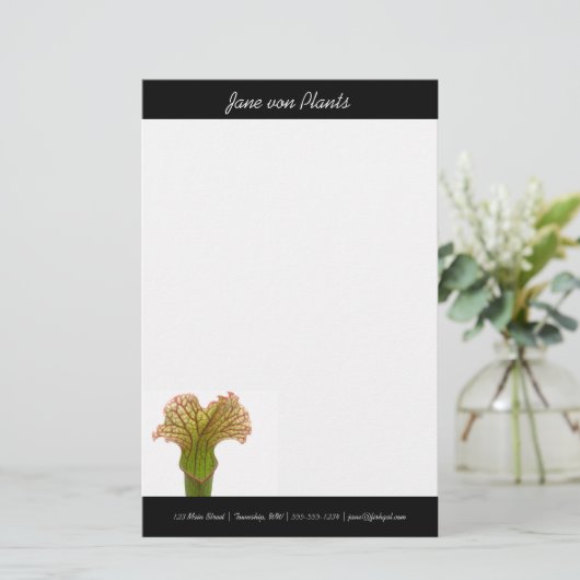 Sarracenia pitcher-Plant Briefpapier (Staand voorkant)