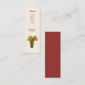 Sarracenia pitcher-Plant Mini Visitekaartje (Voorkant / Achterkant)