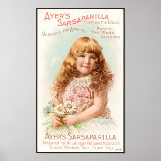 Sarsaparilla Medicine Poster (Voorkant)
